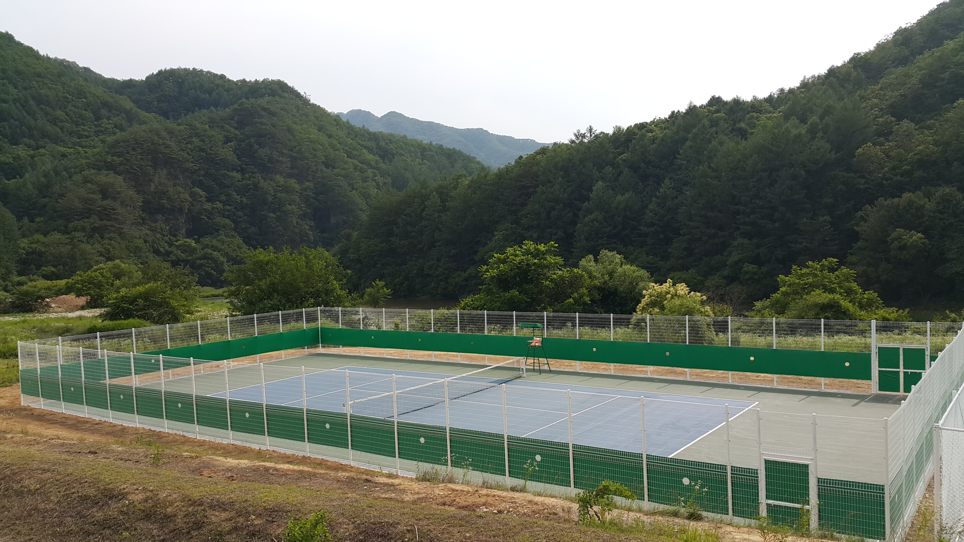 Kit de Résine pour Courts de Tennis avec Peinture Sportive Couleur